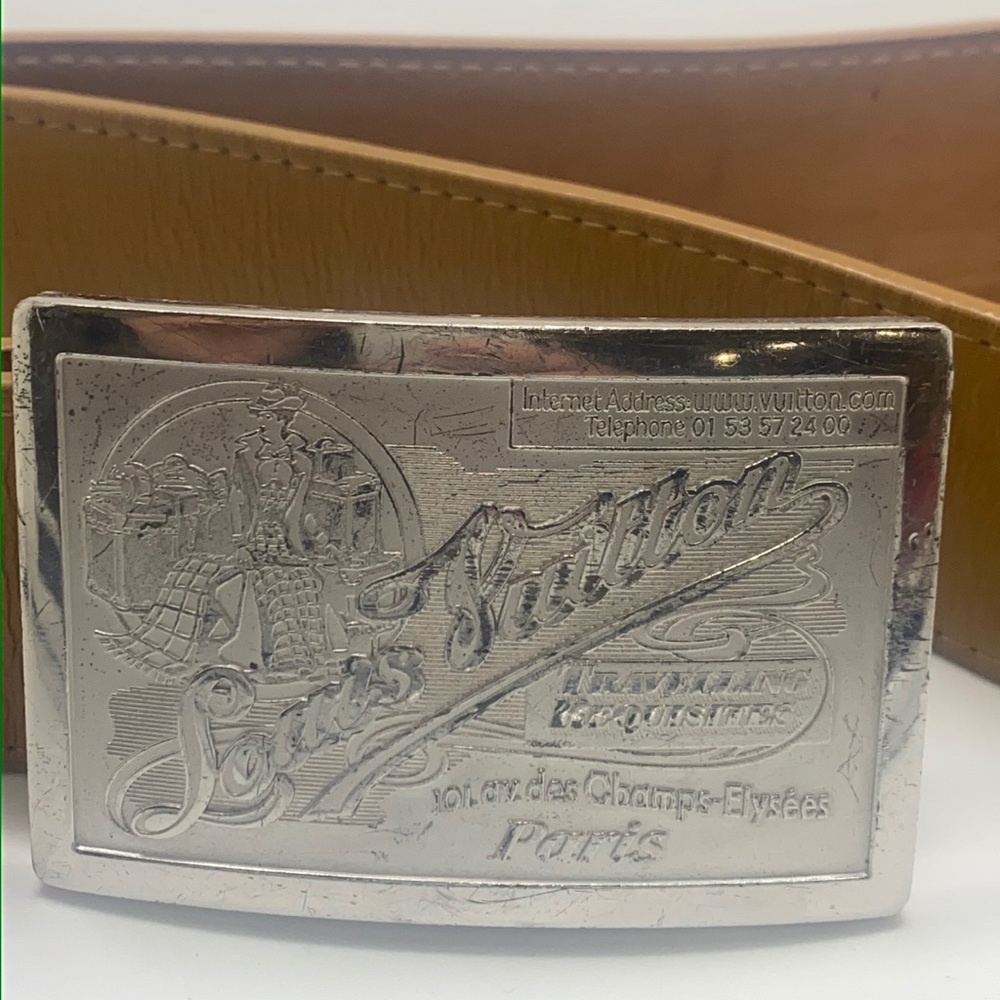 Louis Vuitton Travelling Requisites Tan Belt